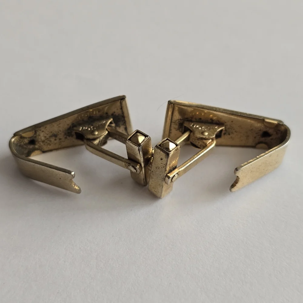 Vintage cuff links Anson cufflinks gold tone